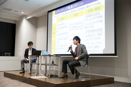 オルビスの松枝氏とフォワード伊佐